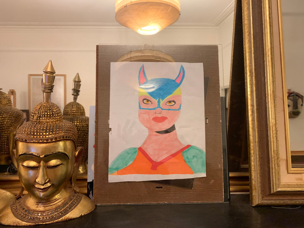 'Super Hero' - Pastel Drawing