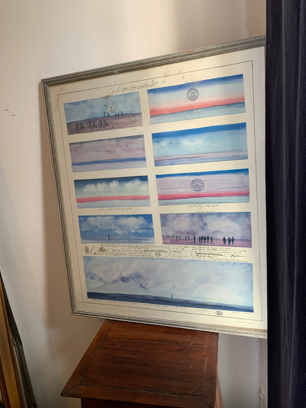 'The Landscape Theory' Saul Steinberg print