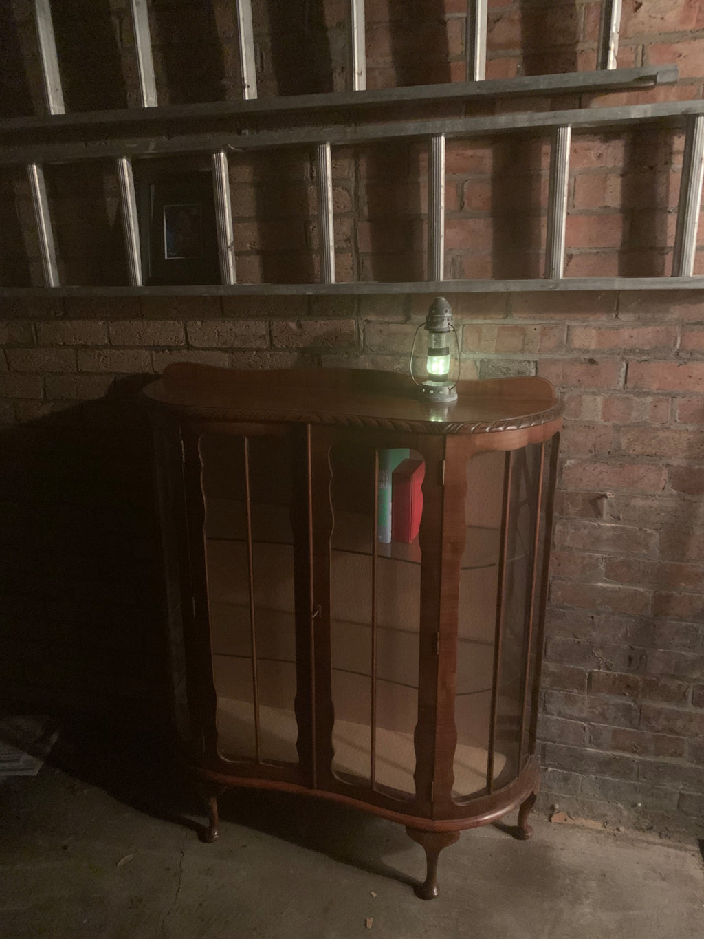 Classic Walnut & Glass - Vintage - Display Cabinet